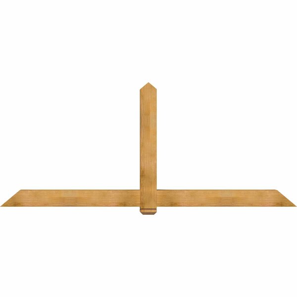Ekena Millwork Eugene Rough Sawn Timber Gable Bracket, Western Red Cedar, 108"W x 45"H x 6"D x 6"F, 10/12 Pitch GBW108X45X0606EUG00RWR - main